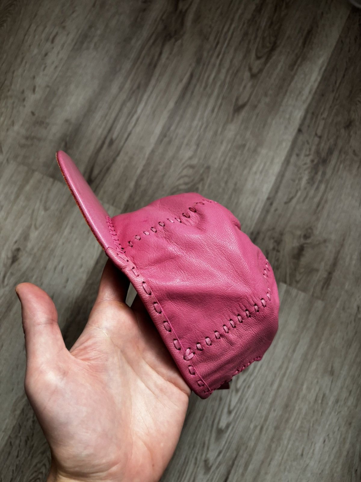 Other Pink Handmade Leather Cap Size ONE SIZE - 21 Thumbnail