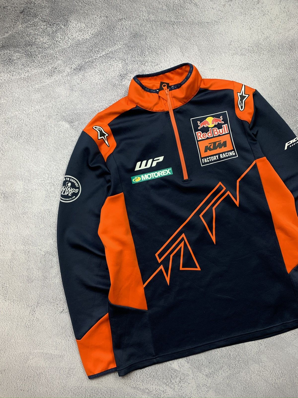 Red Bull Red Bull KTM Racing Pullover Mens L Blue Orange 1/4 Zip Size US L / EU 52-54 / 3 - 3 Thumbnail
