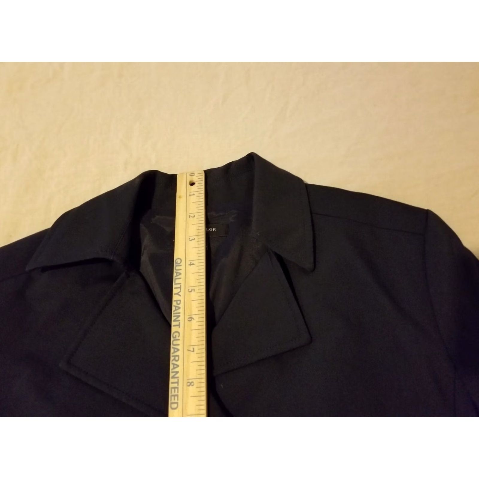 Ann Taylor Womens Ann Taylor Black Cotton Blazer 10 Regular Jacket Size L / US 10 / IT 46 - 5 Thumbnail