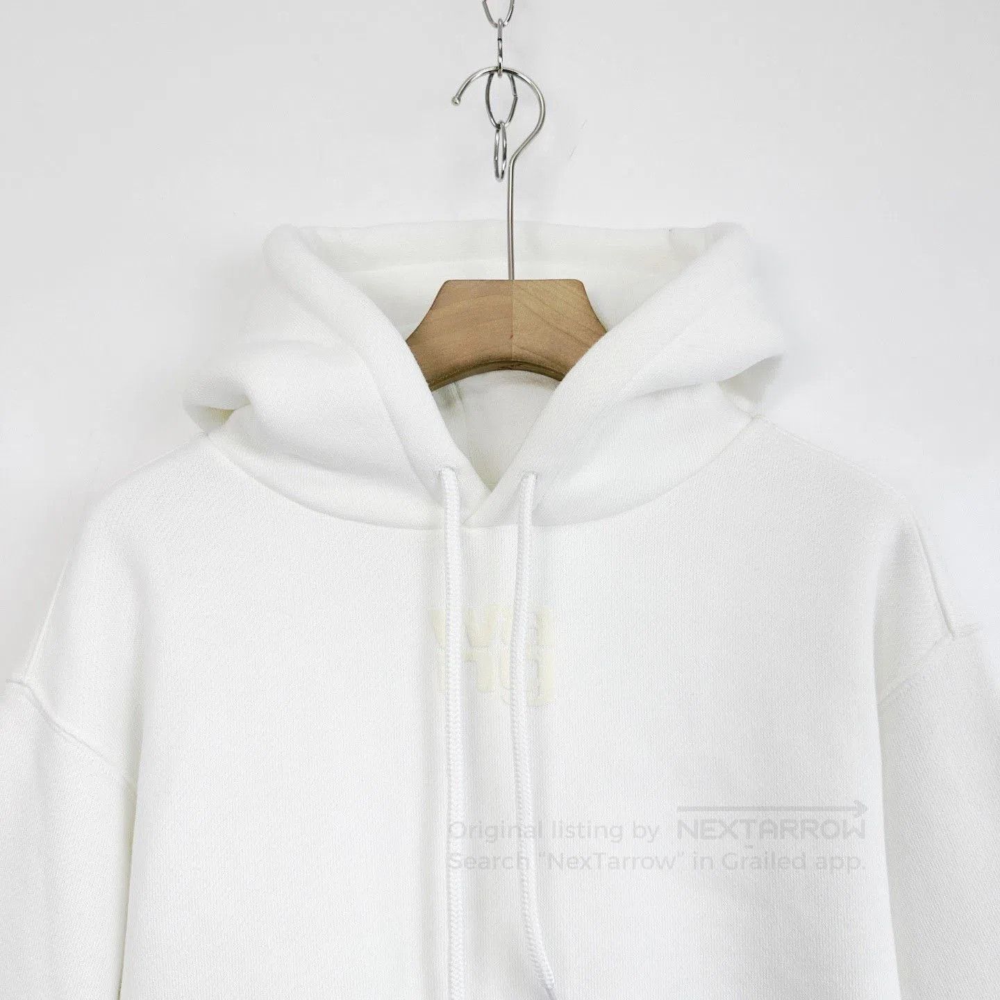 Alexander Wang Alexander Wang White Foam Logo Hoodie. Size S / US 4 / IT 40 - 3 Thumbnail