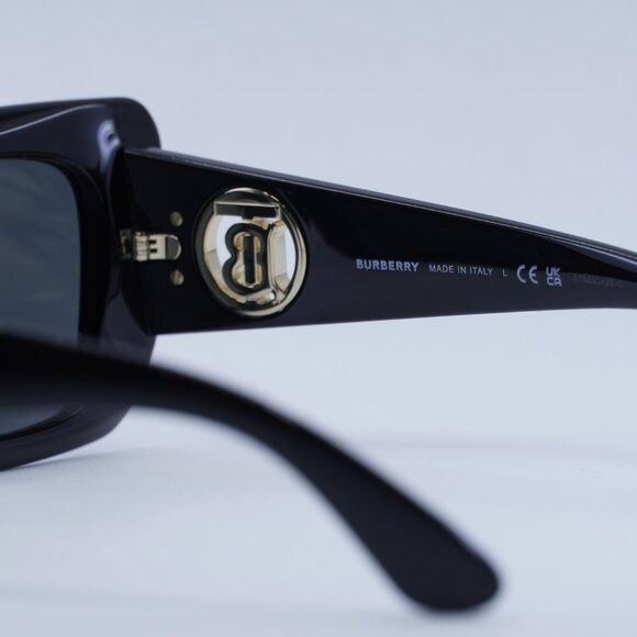 Burberry Burberry Daisy BE4344 300187 Sunglasses Black Cat Eye Frame Size ONE SIZE - 10 Thumbnail