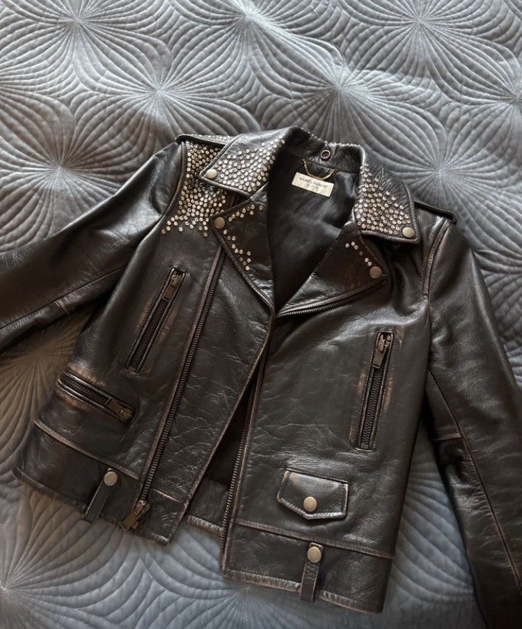 Saint Laurent Paris Saint Laurent Paris Leather Biker Over