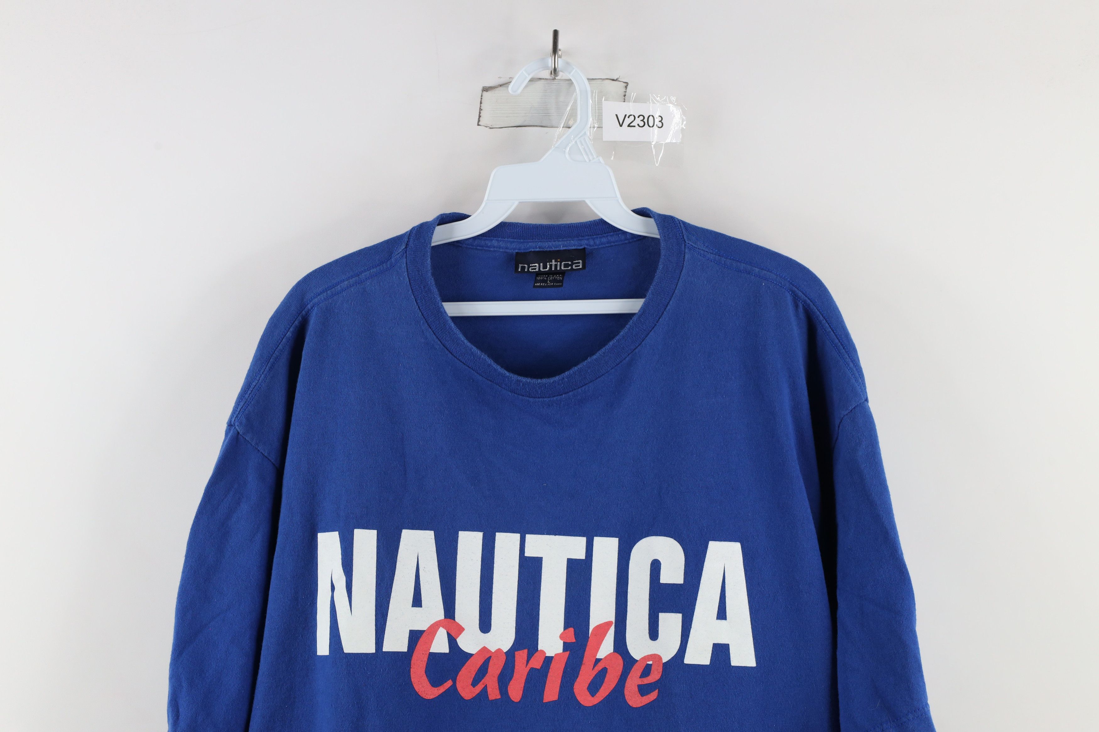 Nautica × Vintage Vintage 90s Nautica Out Caribe Fish Short Sleeve T-Shirt USA Size US L / EU 52-54 / 3 - 2 Thumbnail