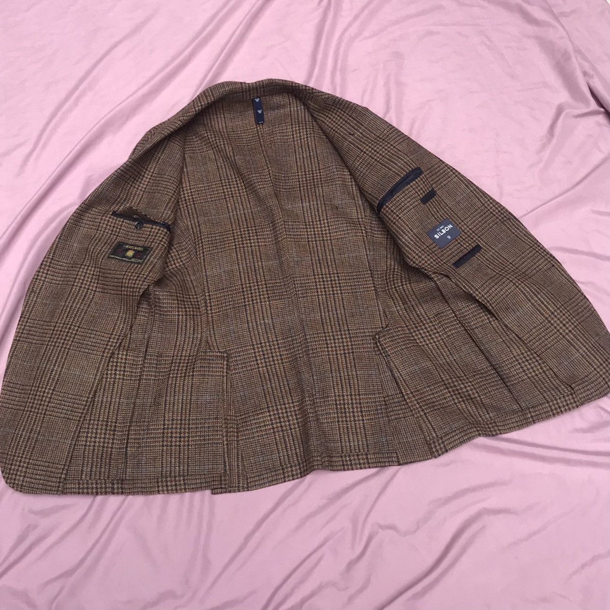 Other SILBON LAMBSWOOL TWEED UNLINED UNCANVASSED UNPADDED SHOULDER Size 40R - 14 Thumbnail