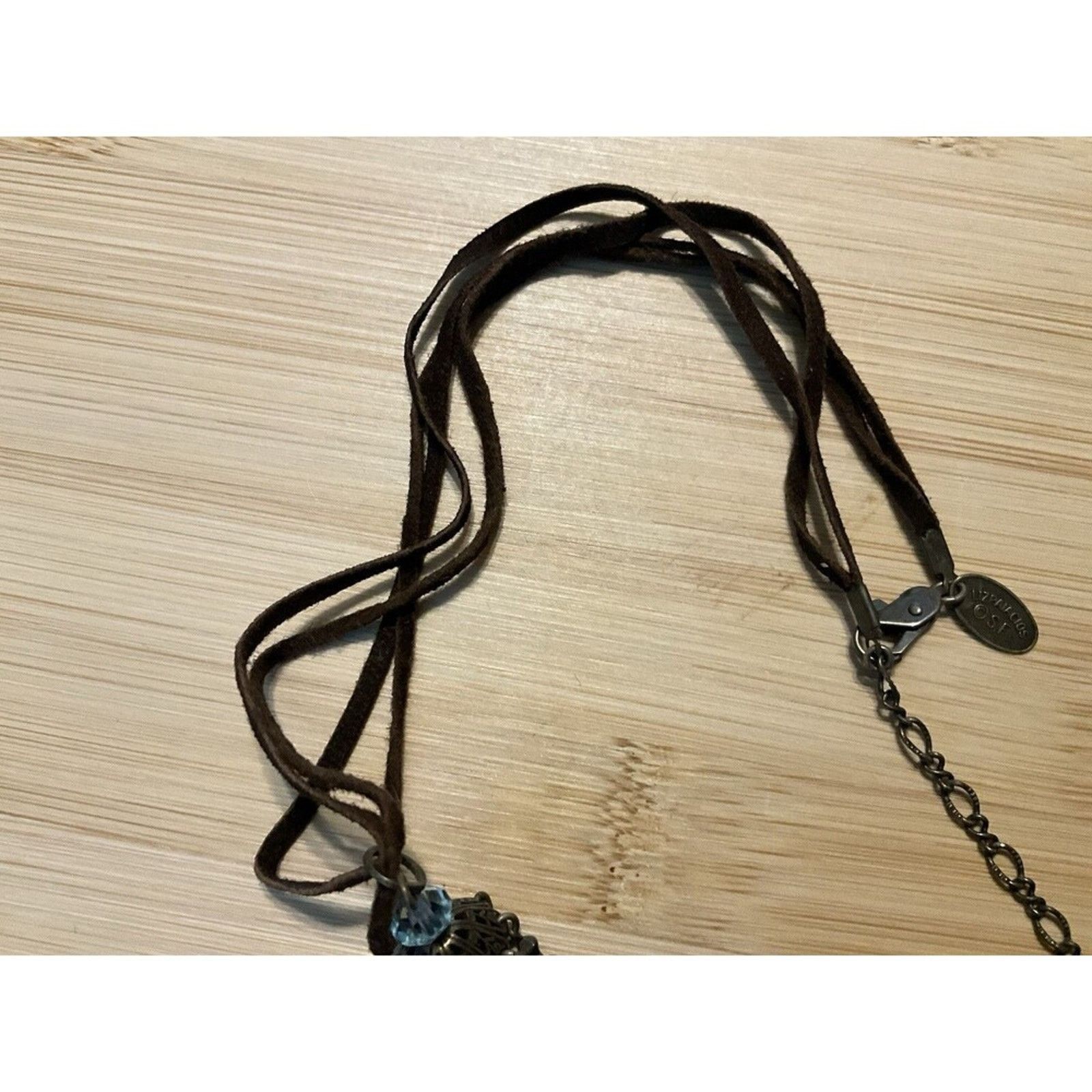 Other Tanzanite Stone, Leather Cord Liz Palacios Necklace. Signed Size ONE SIZE - 7 Thumbnail