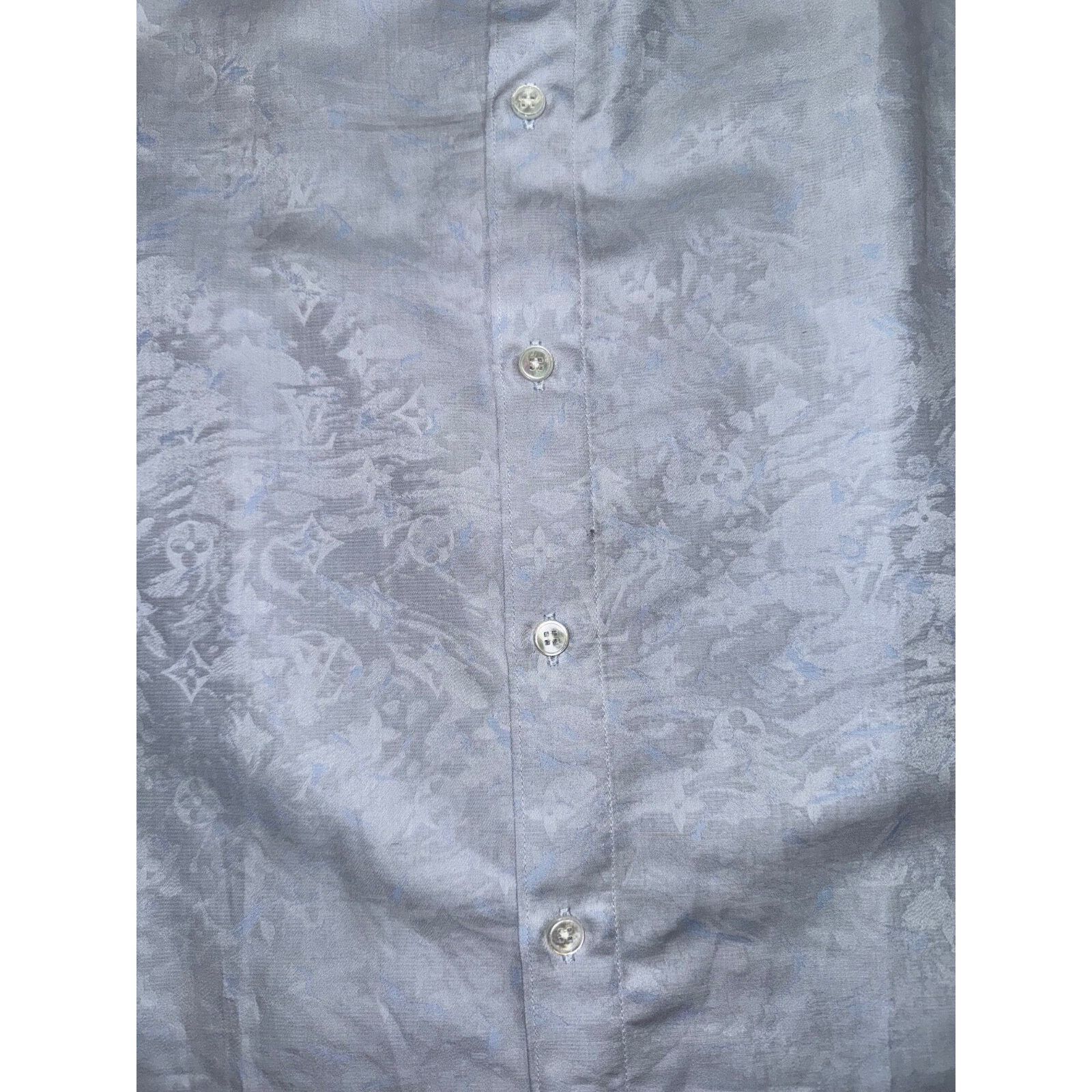 Louis Vuitton Louis Vuitton Regular Shirt DNA Collar Monogram Long Sleeve Size US S / EU 44-46 / 1 - 8 Thumbnail