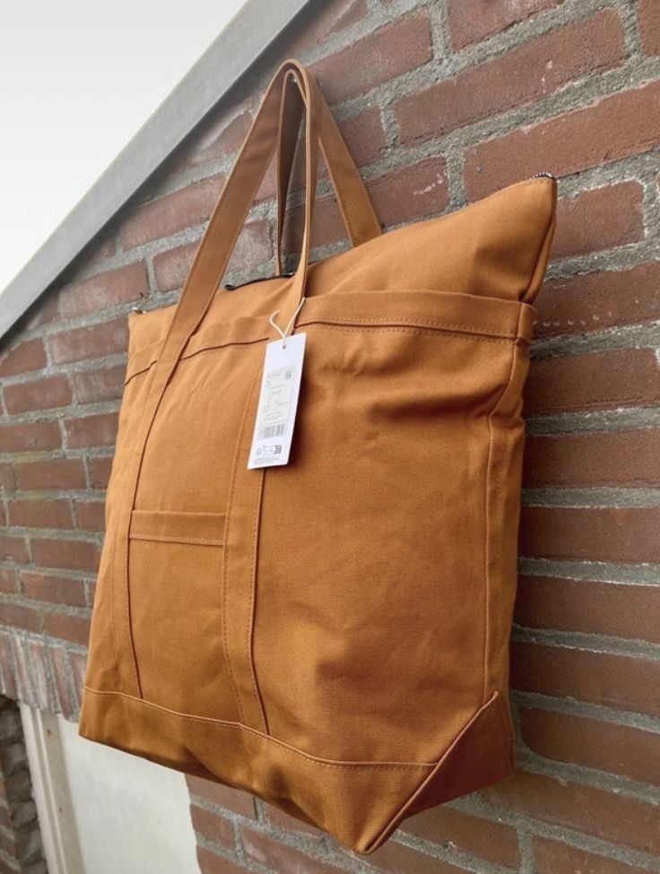 Marimekko UUsi Matkuri Large golden Brown tote bag tas new ds Size ONE SIZE - 4 Thumbnail