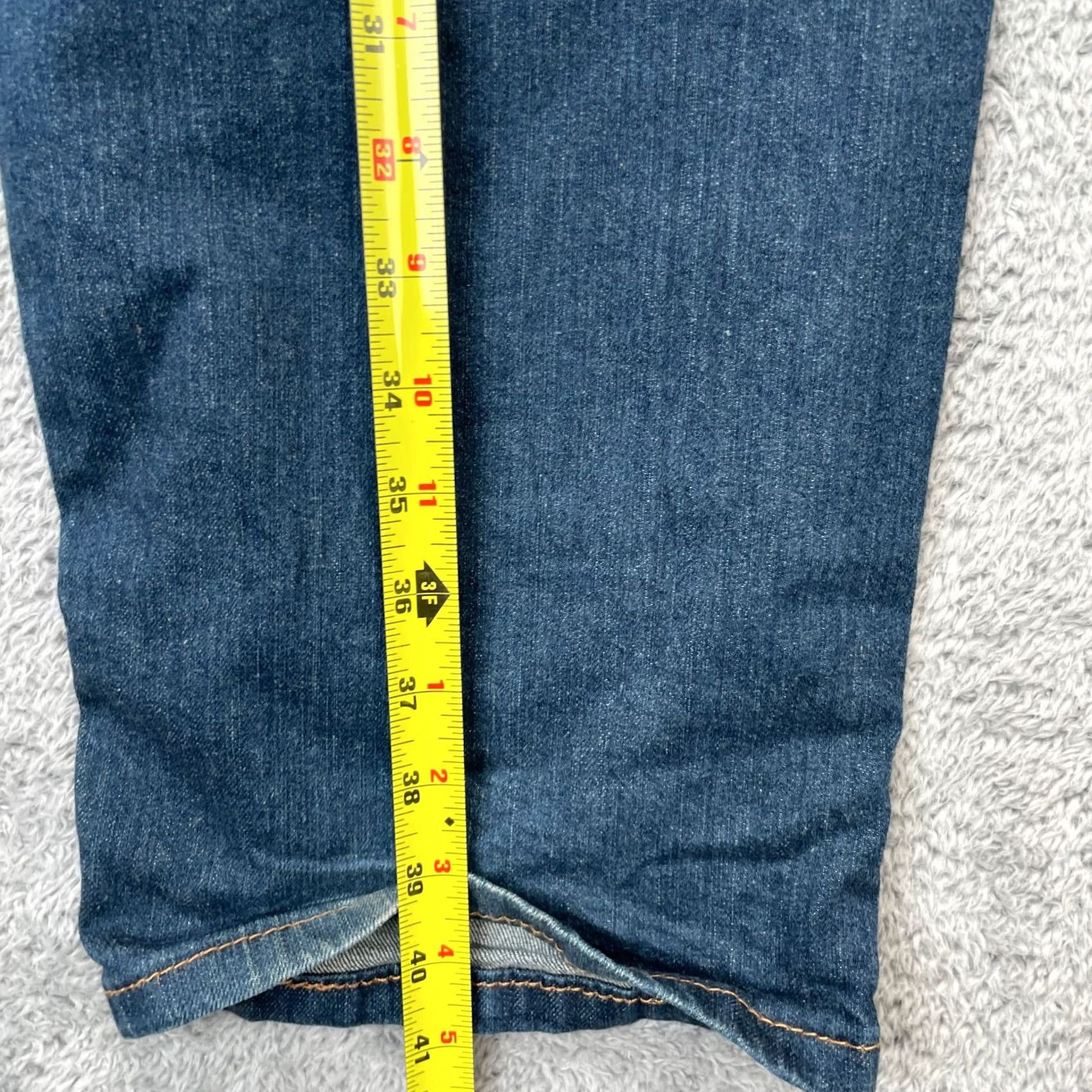 Levi's Mens Levi's 541 Jeans Blue Denim Straight Leg Stretch Cotton Dark Wash 40x30 Size US 40 / EU 56 - 6 Thumbnail