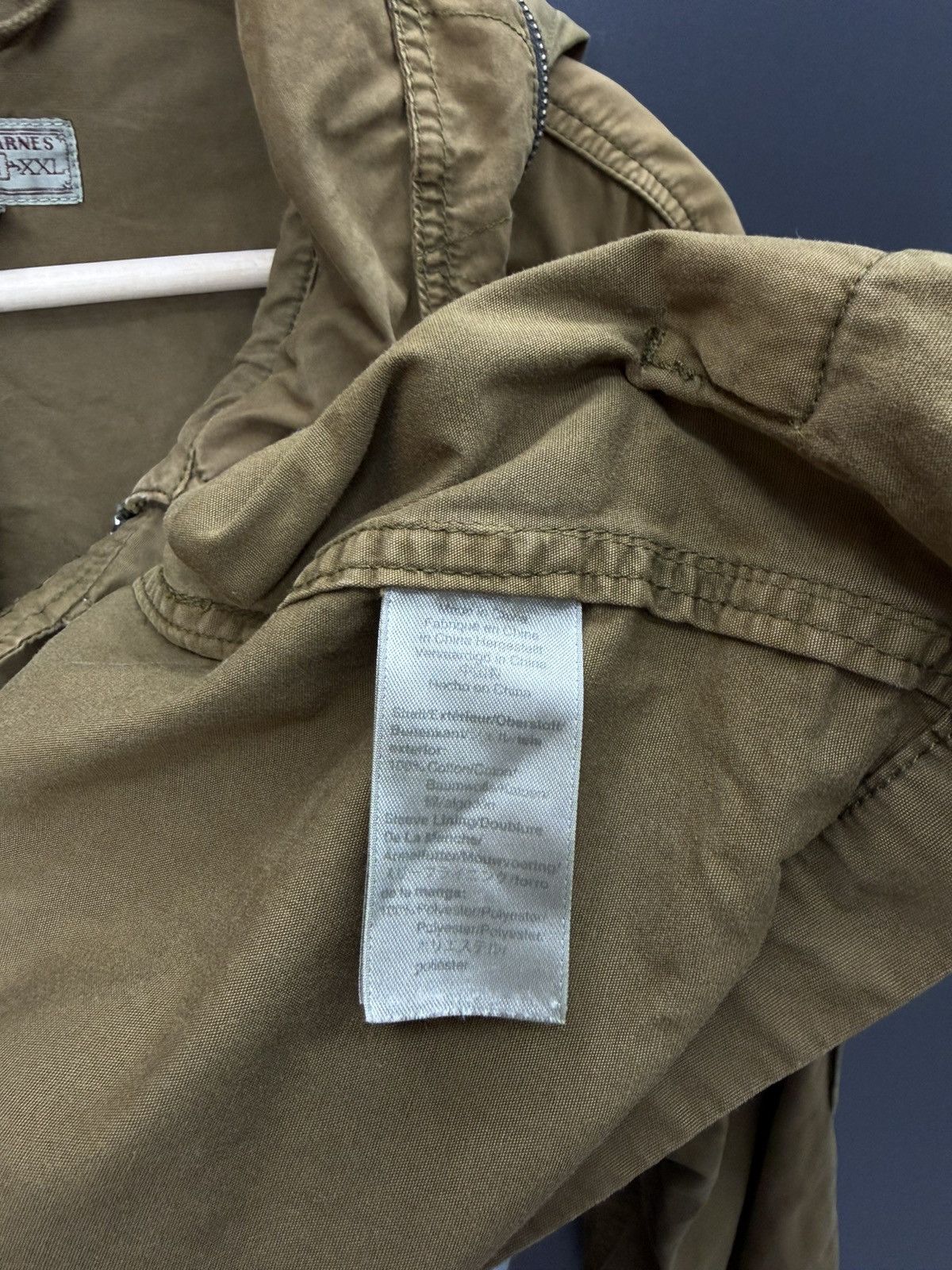 Wallace & Barnes Wallace & Barnes Olive Field Jacket Hooded Military Style Size US XXL / EU 58 / 5 - 15 Thumbnail