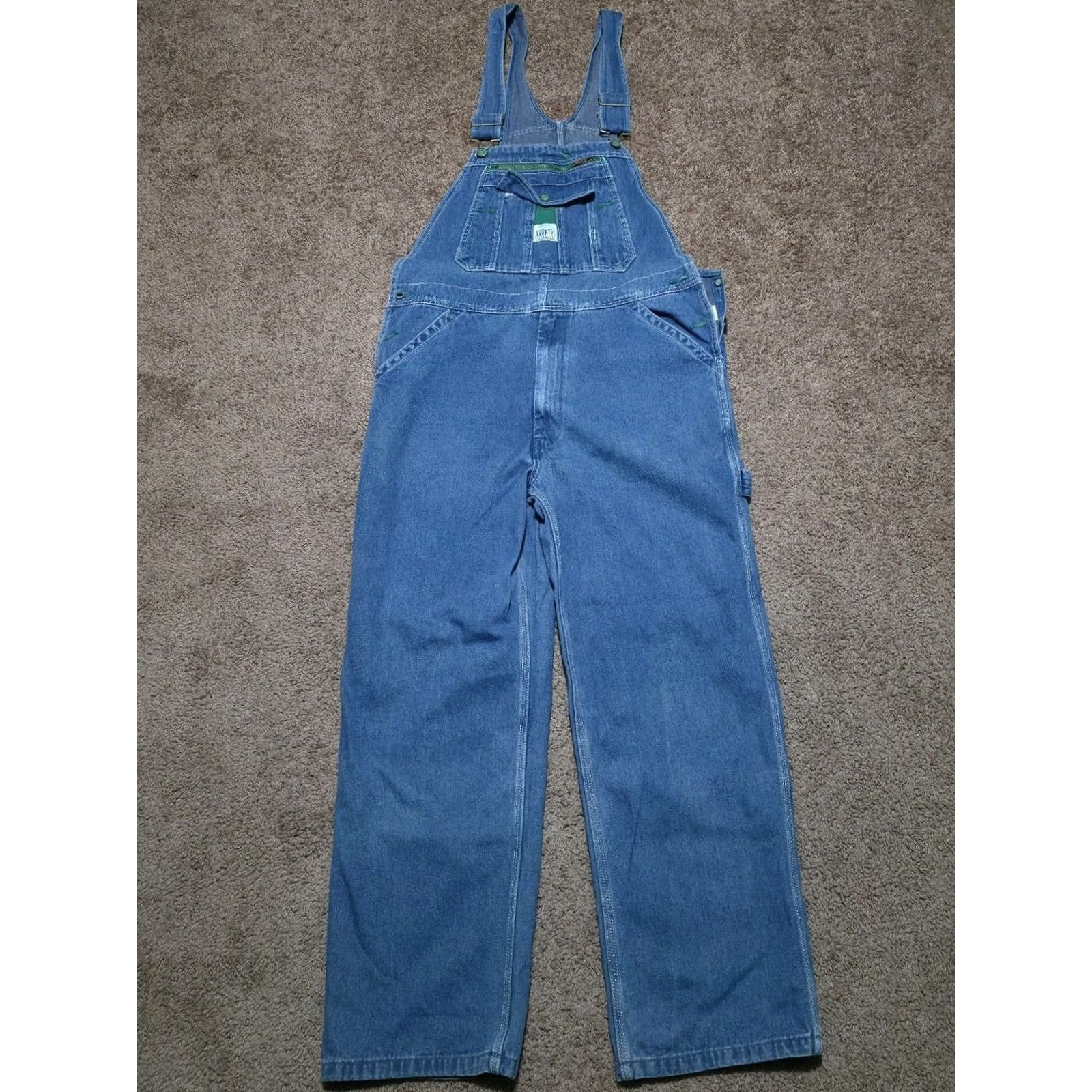 80's LIBERTY Denim Coverall USA製 Men's Vintage Green Tag Liberty