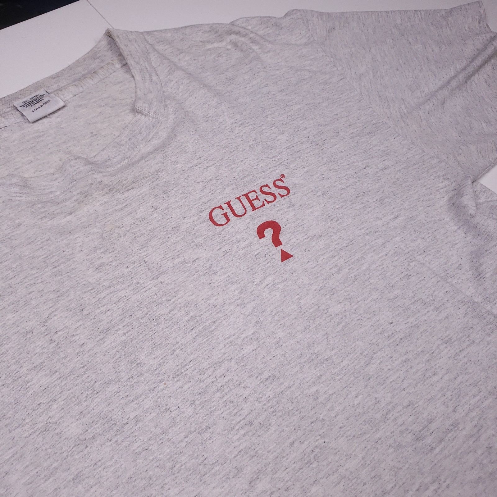 Guess Rare 80s Guess by George Marciano Back Spellout T Shirt XL Size US XL / EU 56 / 4 - 3 Thumbnail