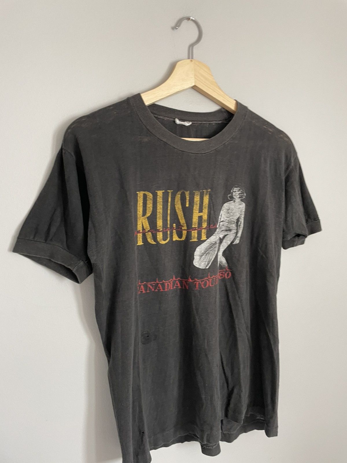 Vintage Vintage Rush 1980 Canadian Tour Band T-Shirt Size US S / EU 44-46 / 1 - 2 Thumbnail