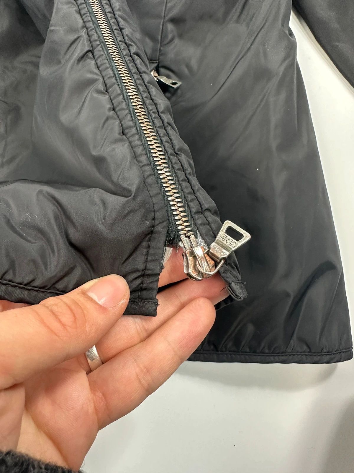 Prada Prada Sport FW2002 Black Padded Nylon Jacket Double Zip Size US S / EU 44-46 / 1 - 12 Thumbnail