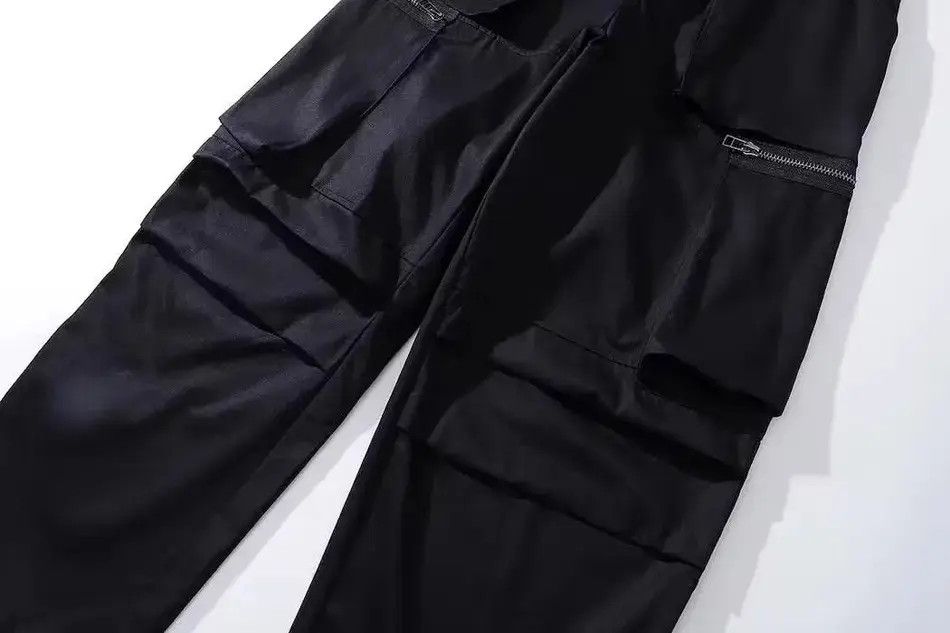 Japanese Brand Black Color Multi-pockets Y2K Cargo Pants Men Size US 32 / EU 48 - 6 Thumbnail