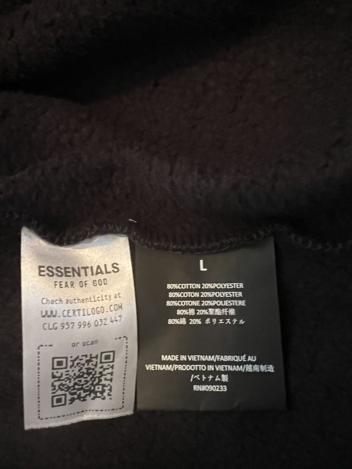 Fear of God Fear Of God Essential Rugby Sweatshirt Black L Size US L / EU 52-54 / 3 - 14 Thumbnail