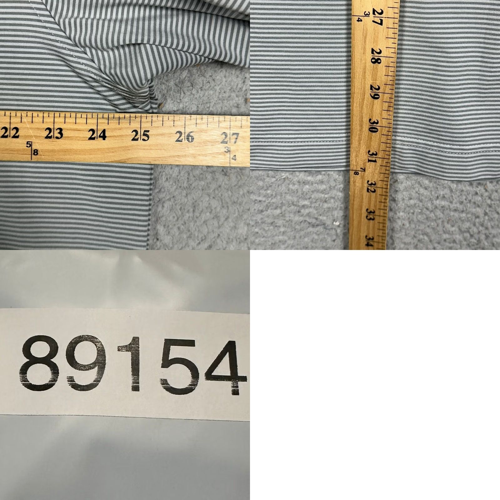 Adidas Adidas AdiPure Polo Shirt Mens Large Grey Golf Striped Performance Rugby Stretch Size US L / EU 52-54 / 3 - 8 Thumbnail
