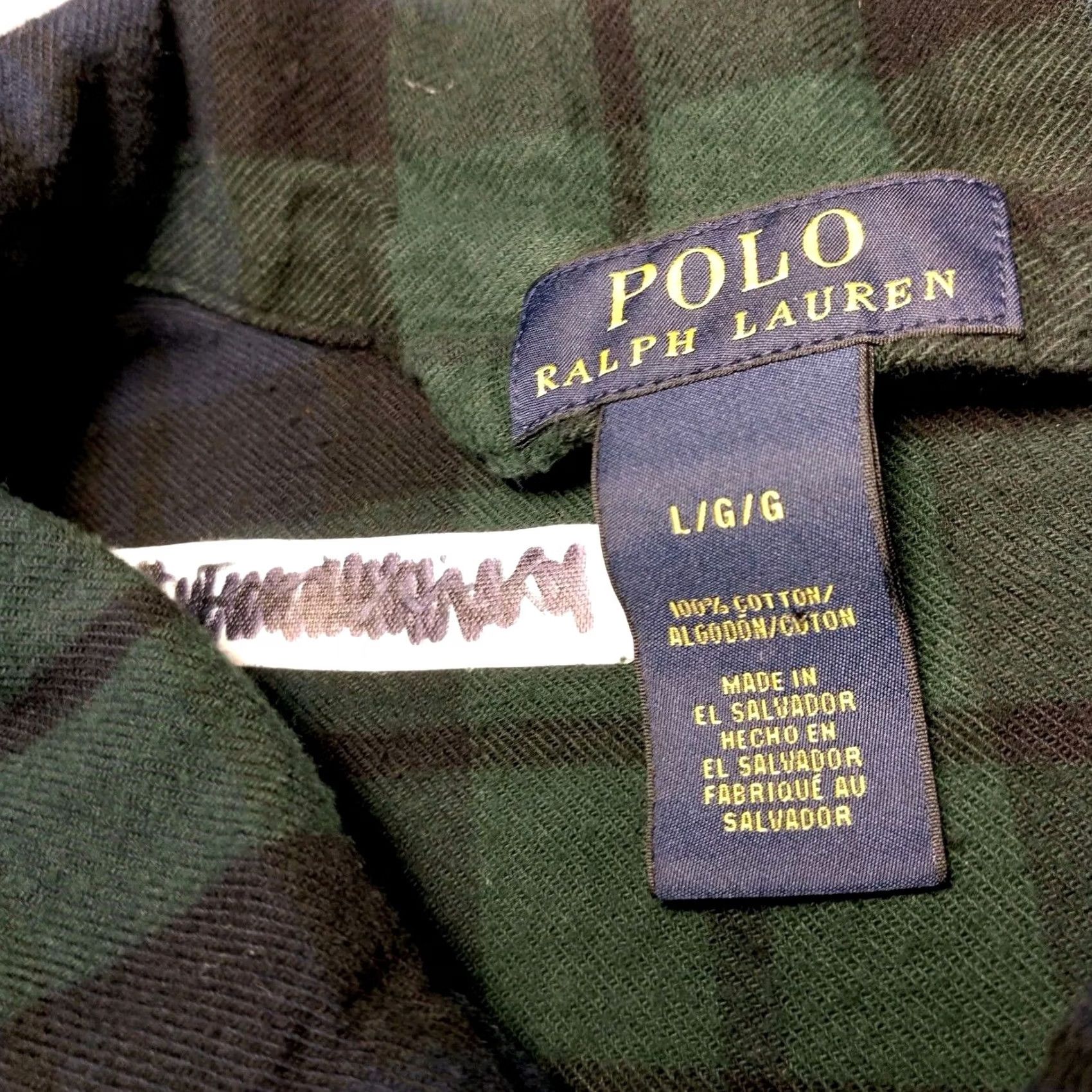 Polo Ralph Lauren VINTAGE Polo Ralph Lauren Pajama Top Shirt Men L Blackwatch Tartan Flannel Read Size US L / EU 52-54 / 3 - 5 Thumbnail