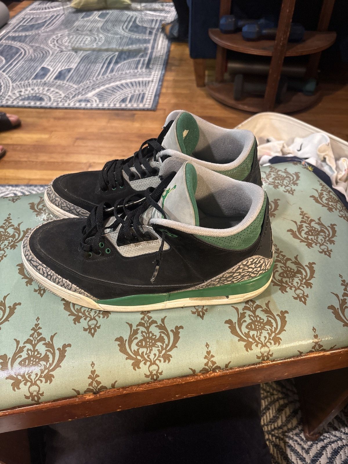 Jordan Brand Pine Green Jordan 3 Size US 11.5 / EU 44-45 - 5 Thumbnail