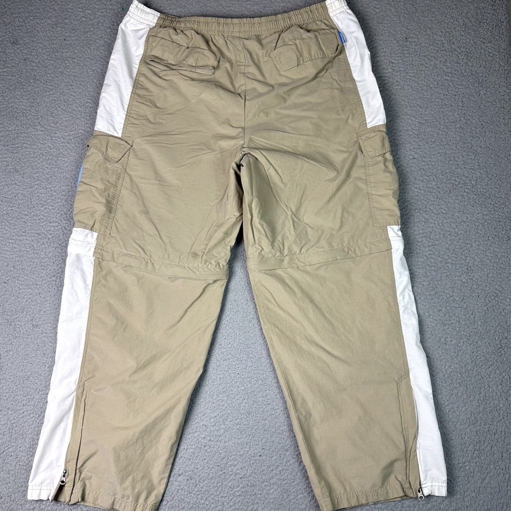 Vintage VINTAGE Phys.Sci Jeans Pant Adult XL Beige Baggy Wide Leg Convertible Skater Grunge Y2K 90s Hip Hop Retro Utility Carpenter Skater Size US 36 / EU 52 - 6 Thumbnail
