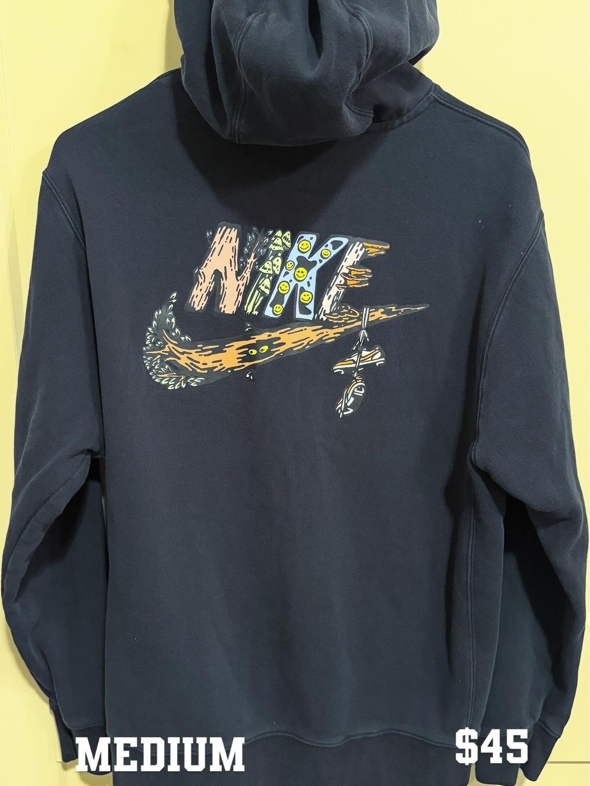 Nike Black vintage Nike hoodie Size US M / EU 48-50 / 2 - 2 Thumbnail