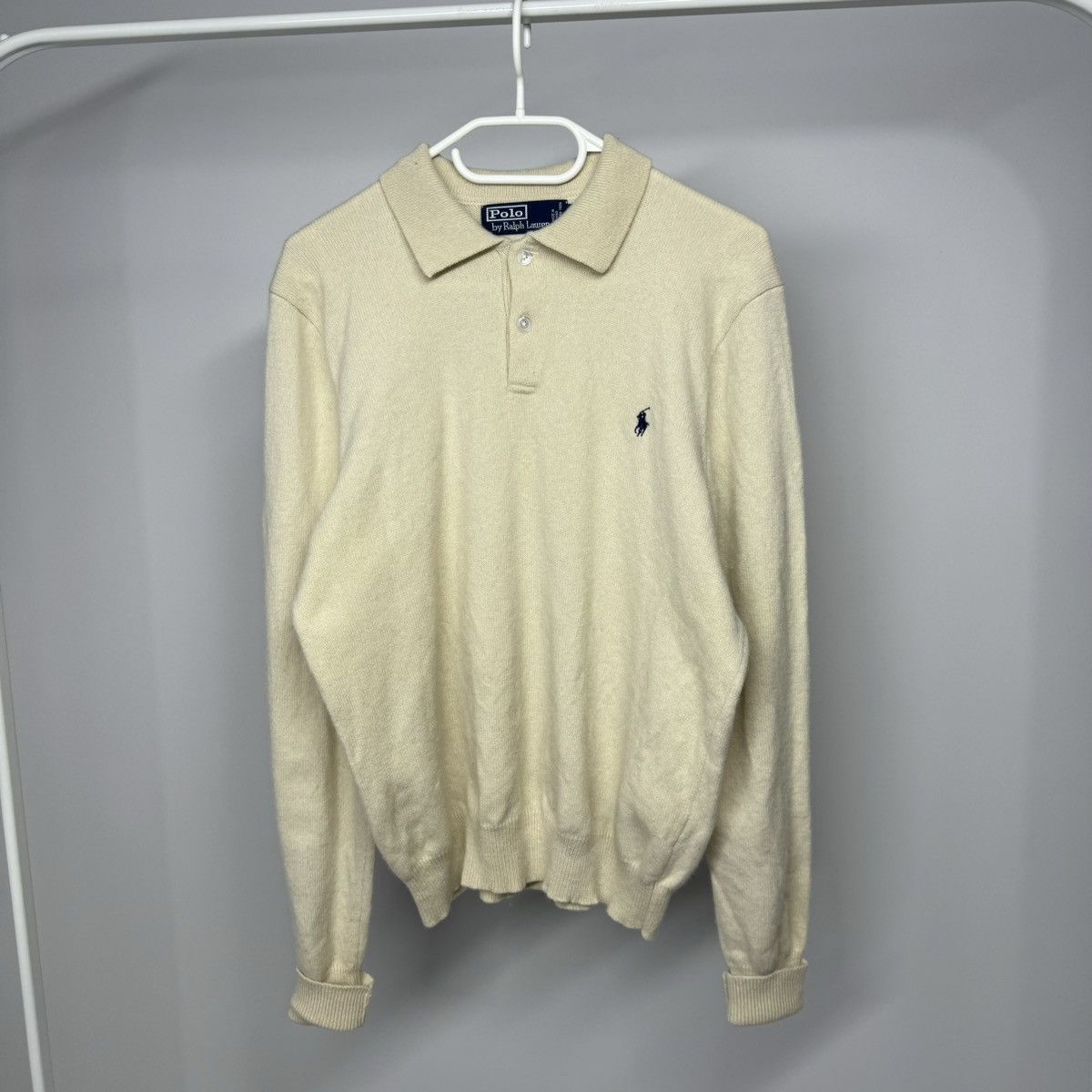 Pre-owned Polo Ralph Lauren X Vintage Polo Sweater Polo Ralph Laurent In White