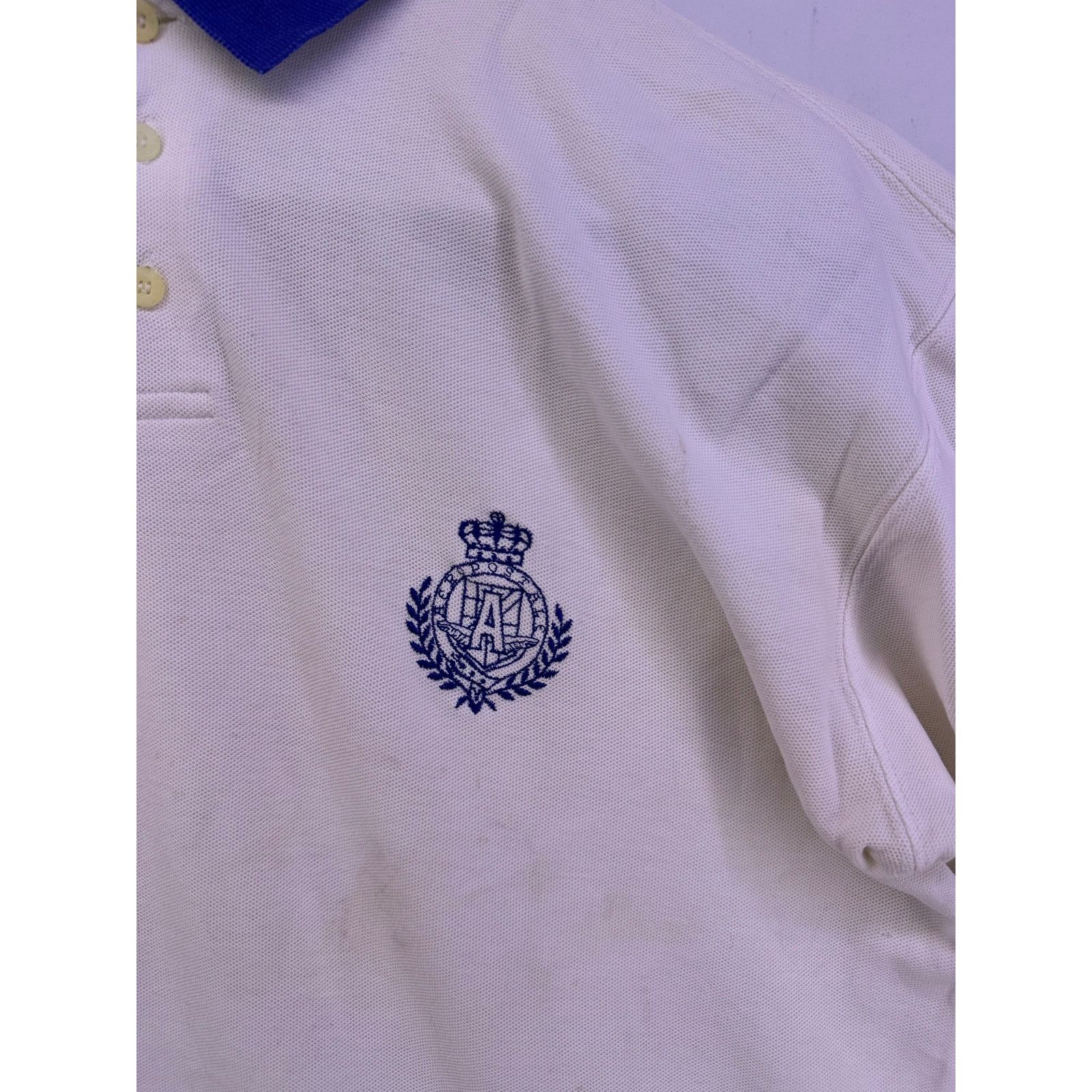 Aeropostale Vintage Aeropostale White and Blue polo shirt Size large Size US L / EU 52-54 / 3 - 4 Thumbnail