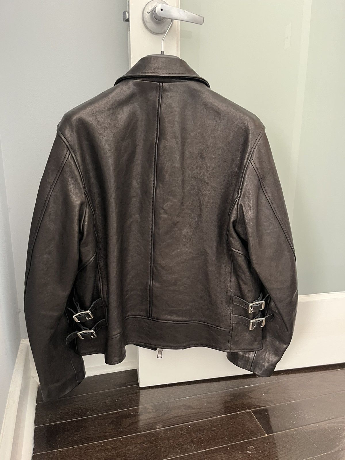 Our Legacy Our Legacy - Demon appliquéd leather jacket - black Size US M / EU 48-50 / 2 - 3 Thumbnail