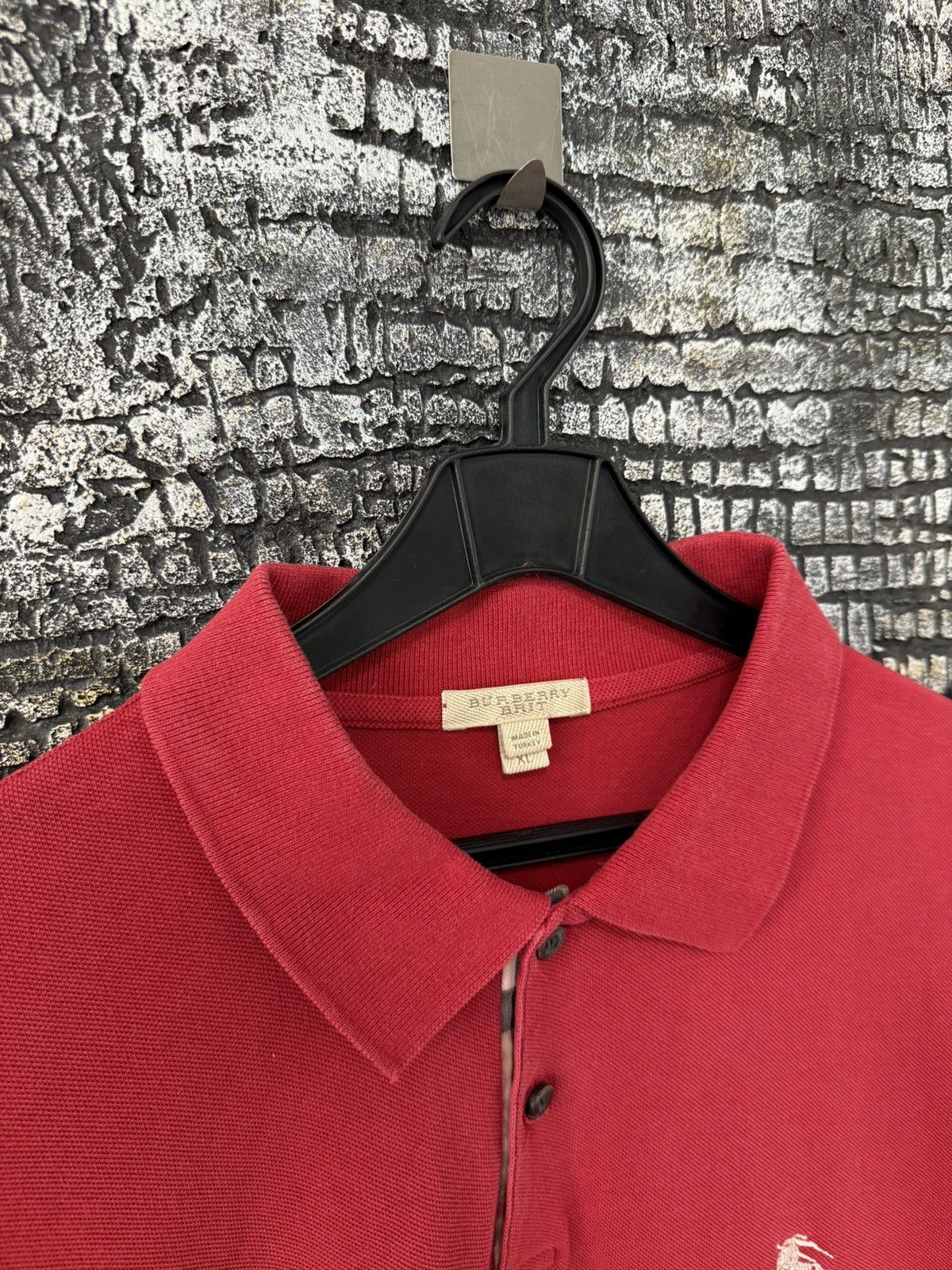 Burberry Vintage Burberry Polo T-shirt Logo Size US XL / EU 56 / 4 - 8 Thumbnail