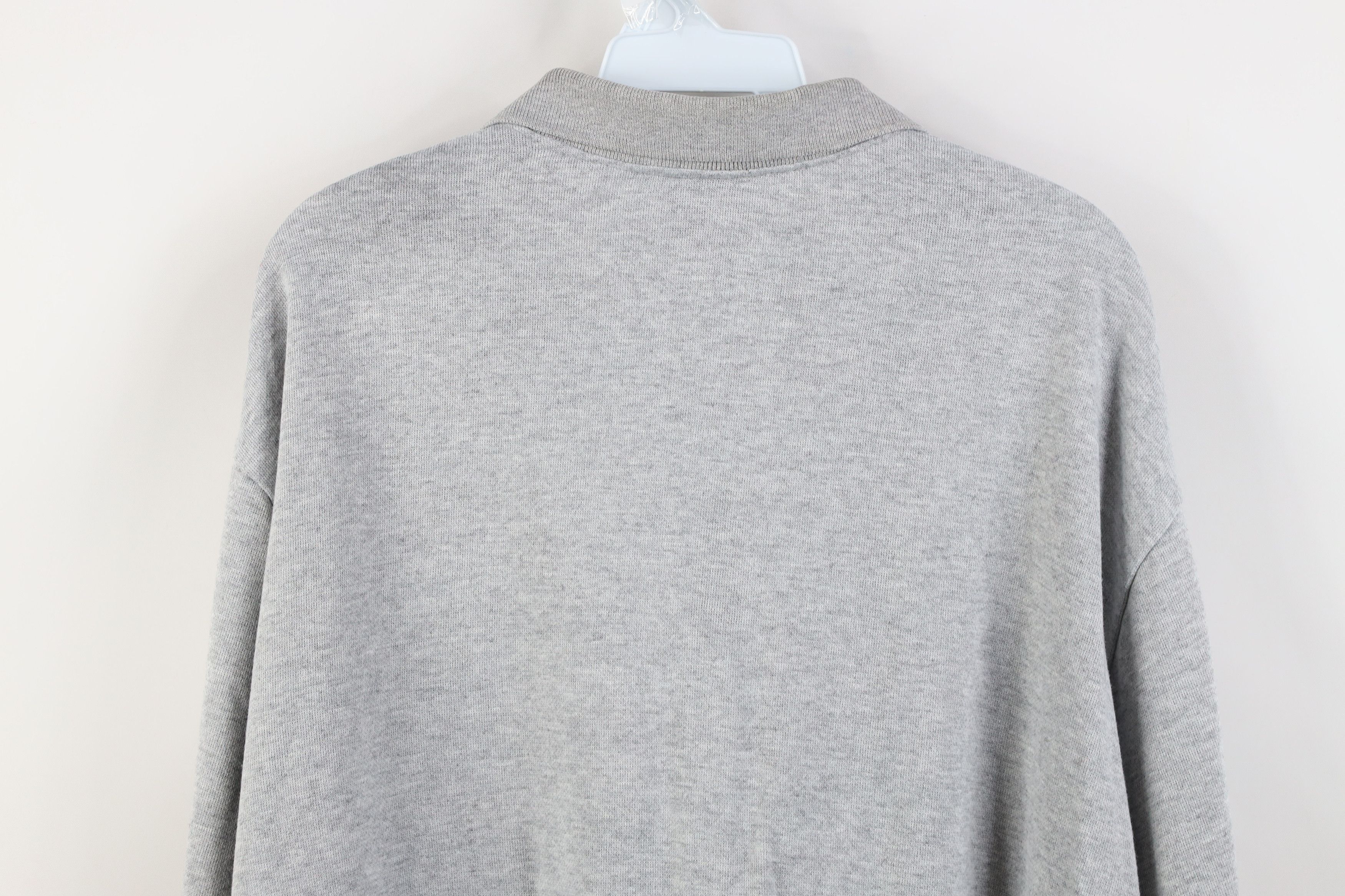 Vintage Vintage 90s Streetwear Thin Striped Collared Sweatshirt Size US XXL / EU 58 / 5 - 14 Thumbnail