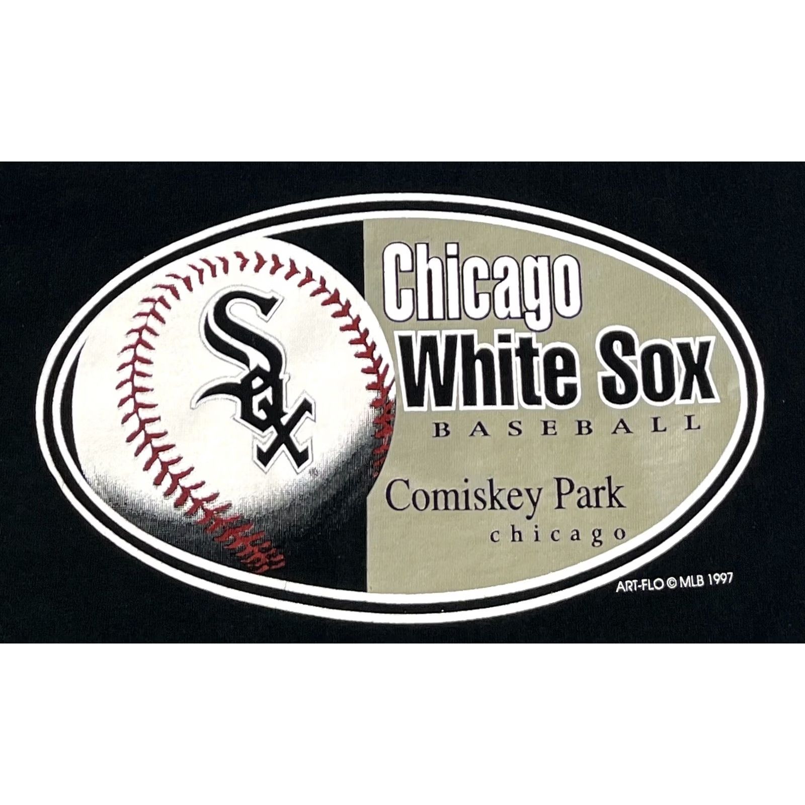 Fruit Of The Loom VINTAGE Men's Chicago White Sox Comiskey Park T-Shirt Sz L Size US L / EU 52-54 / 3 - 3 Thumbnail