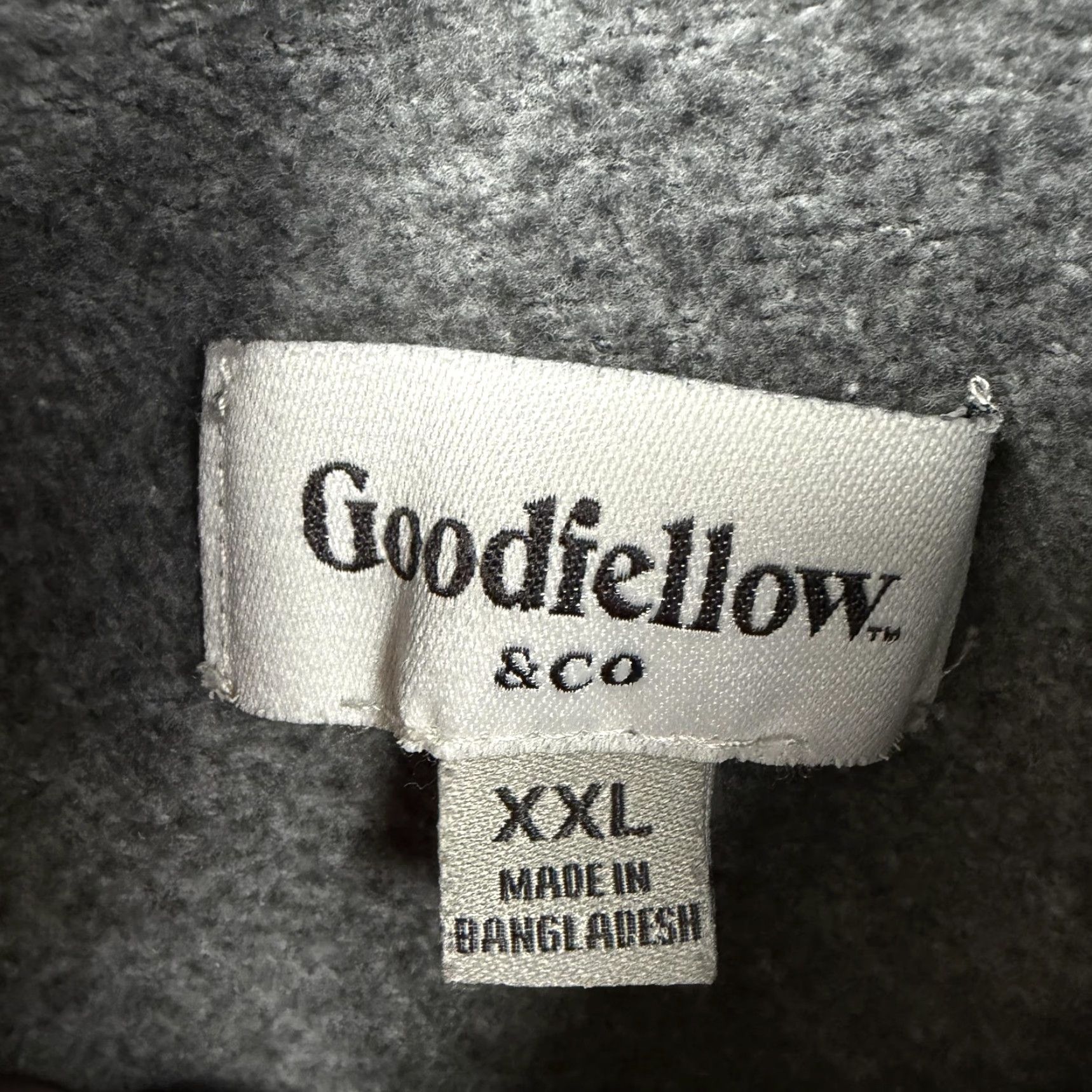 Vintage Goodfellow & Co Hoodie Mens 2XL Gray Raglan Fleece Pullover Sweatshirt Size US XXL / EU 58 / 5 - 5 Thumbnail
