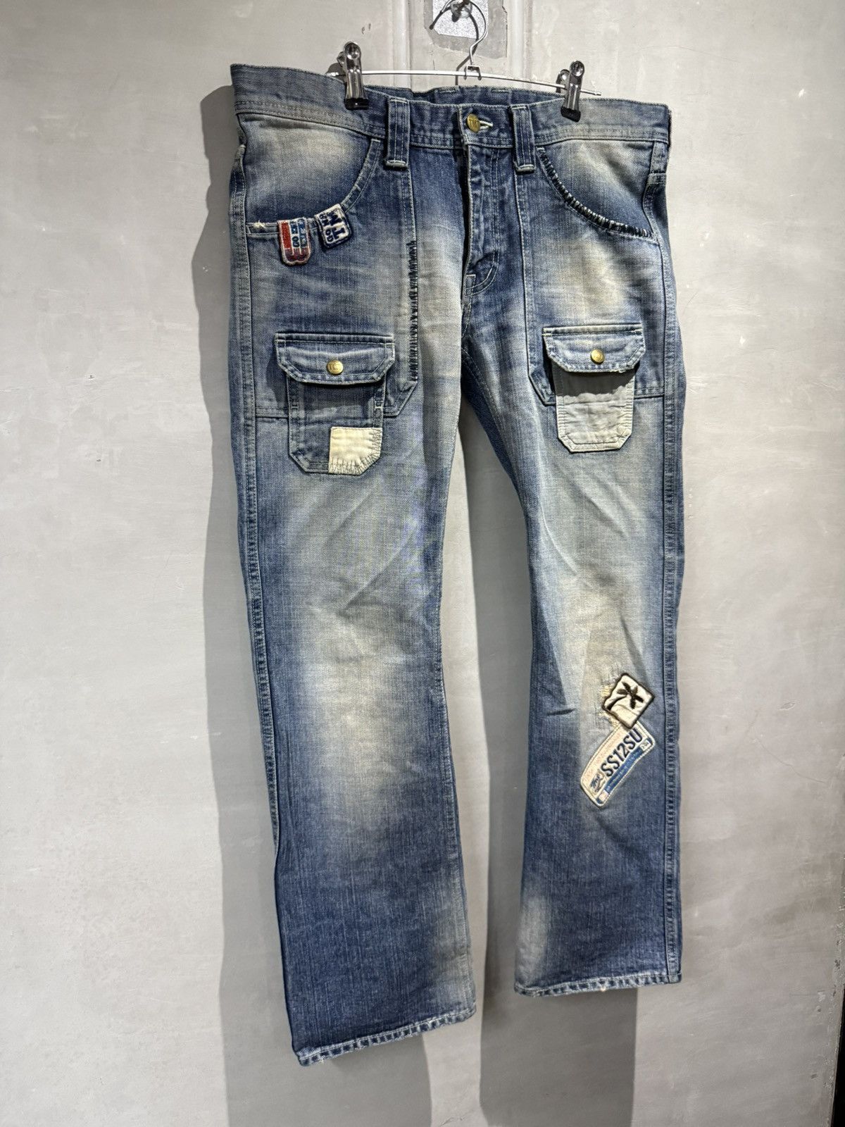 Japanese Brand Japanese fashion TMT japan Bush Denim PatchWork Jeans Size US 32 / EU 48 - 14 Thumbnail