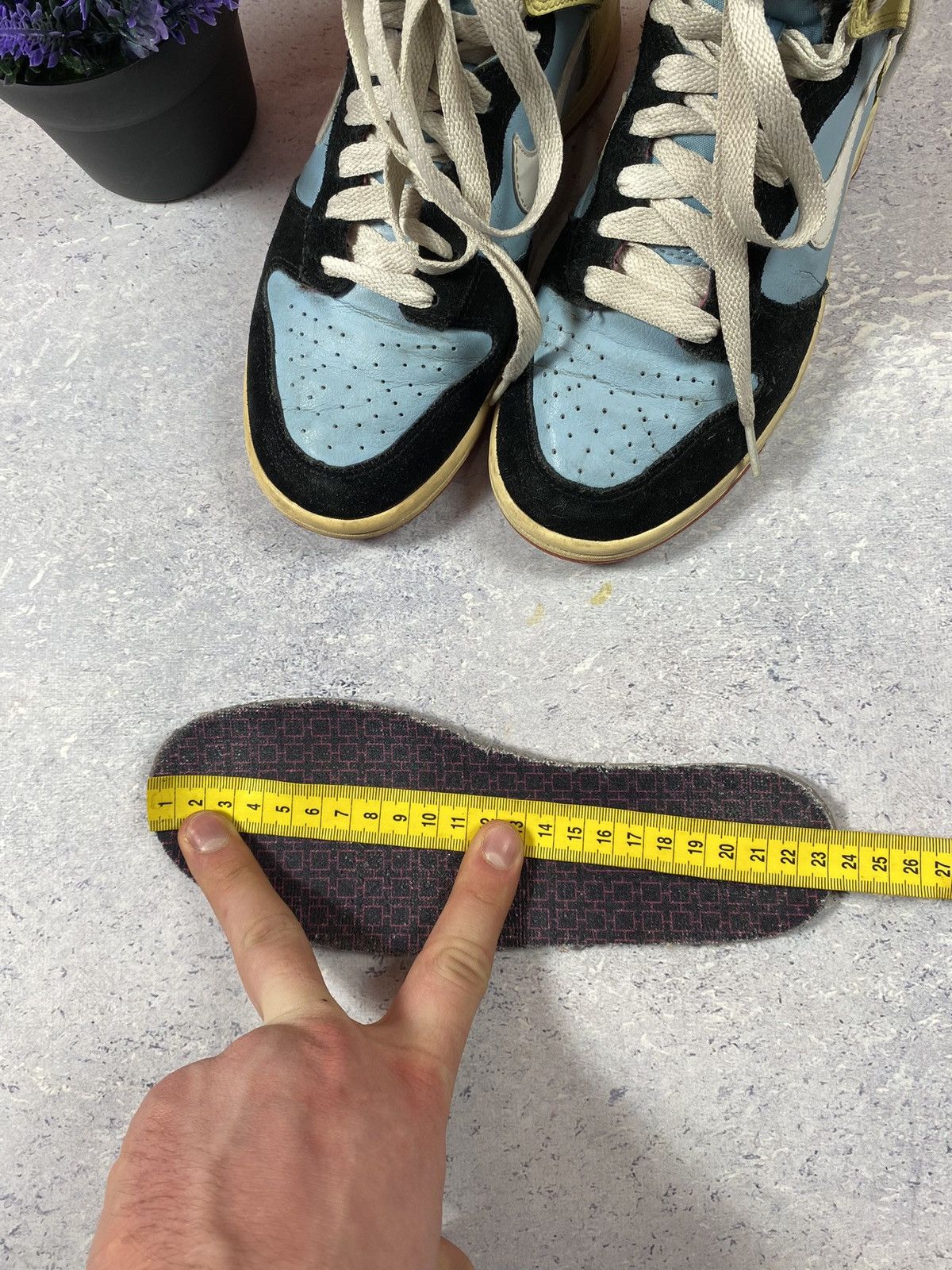 Nike × Vintage 2008 Nike Dunk High 6.0 SB Skateboard Powder Blue Lemon Size US 6 / IT 36 - 12 Thumbnail