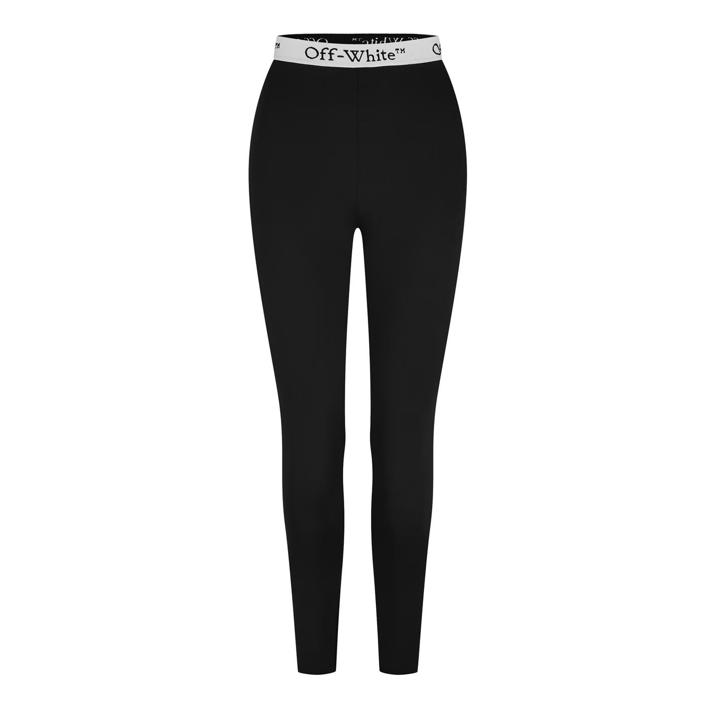 Off-White o1g2r1mq1224 Logo Legging in Black Size 25" / US 0 / IT 36 - 1 Thumbnail