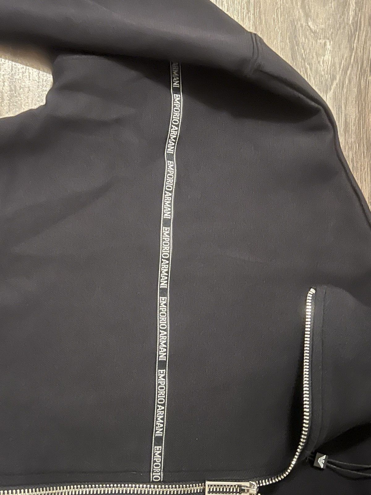 Emporio Armani Emporio Armani Navy Track Jacket - Size Small, Long Collar Size US S / EU 44-46 / 1 - 3 Thumbnail