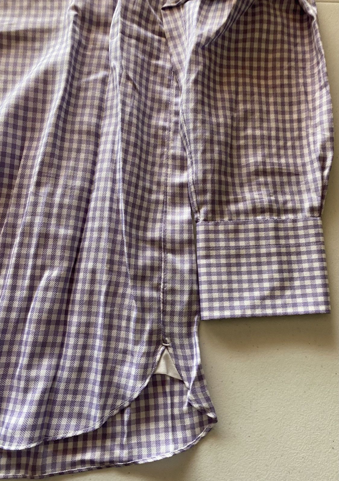 Tom Ford Tom Ford light lilac gingham check shirt 17 43e NEW Size US L / EU 52-54 / 3 - 3 Thumbnail