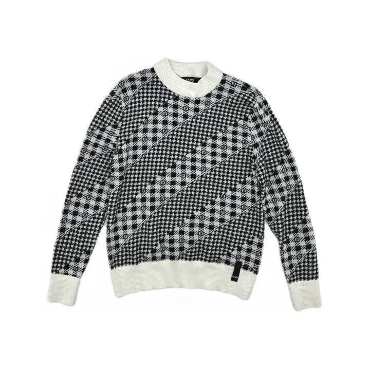 Fendi Fendi Black Sweater with Letter Print -2507 Size US M / EU 48-50 / 2 - 2 Thumbnail