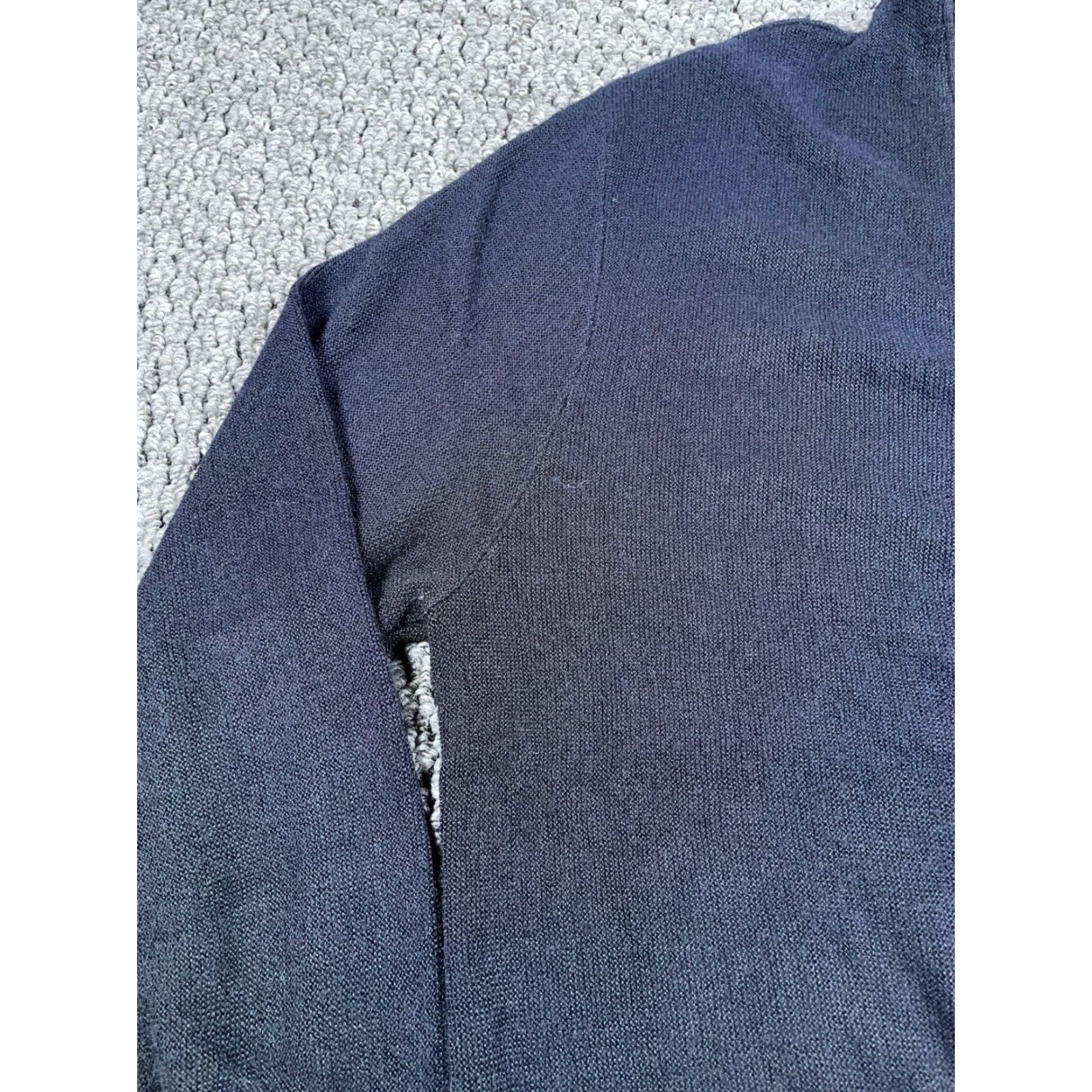 Vintage VINTAGE Arnold Palmer Sweater Cardigan Dark Blue 80s Grandpa Mens Large L Knits Size US L / EU 52-54 / 3 - 4 Thumbnail