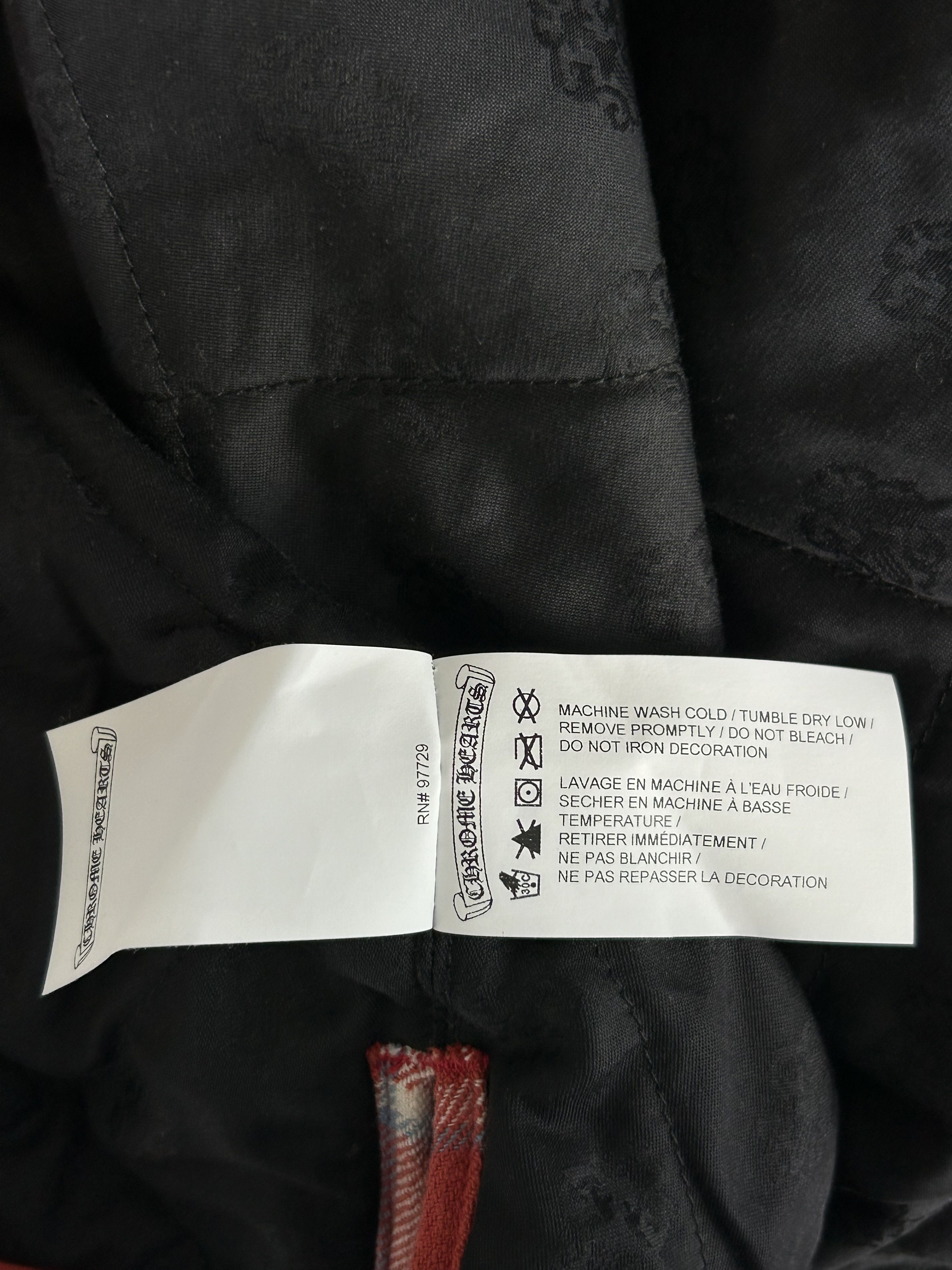 Chrome Hearts Chrome Hearts Red Checkered Padded Flannel Jacket Size US L / EU 52-54 / 3 - 5 Thumbnail