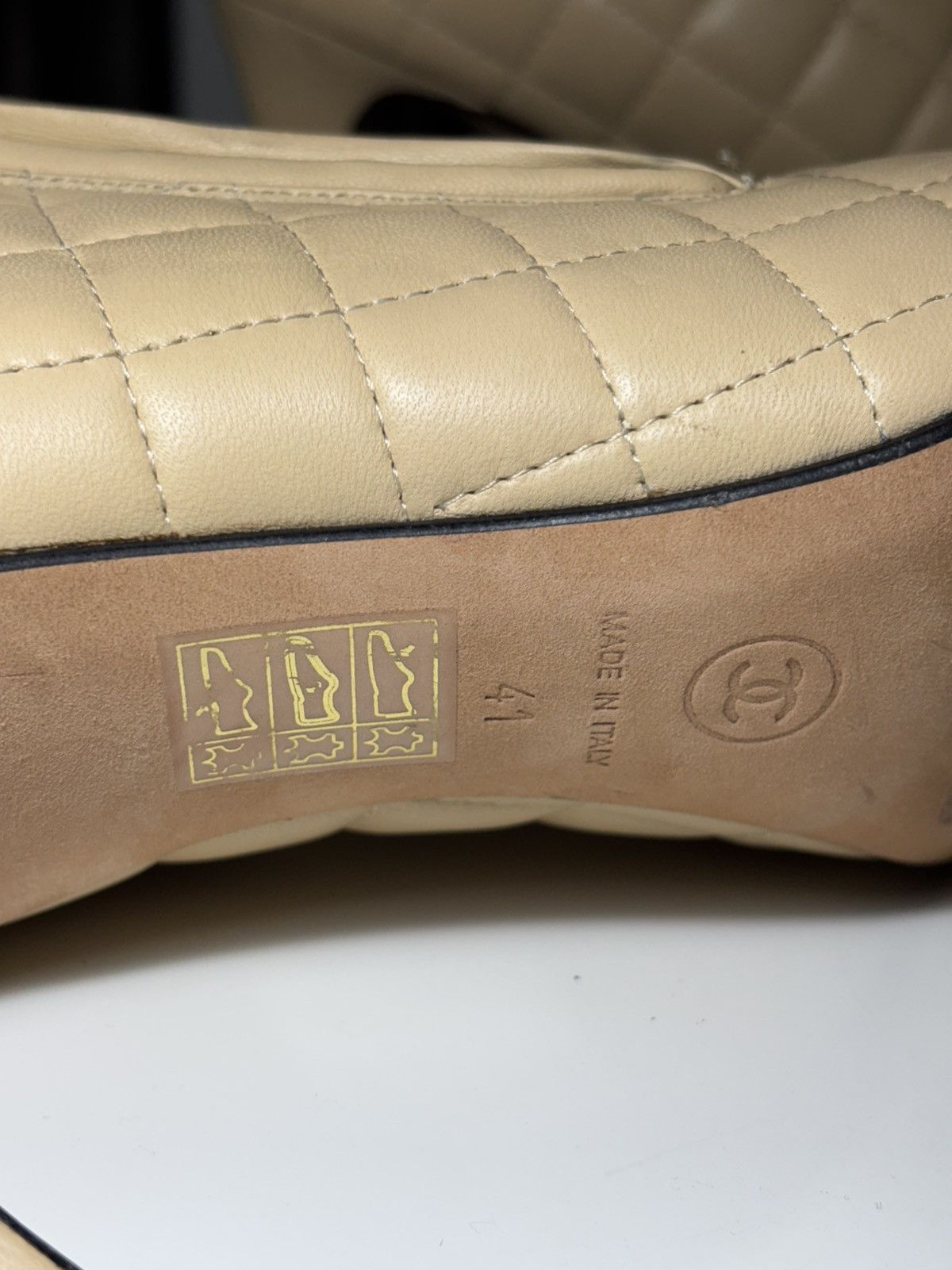 Chanel Chanel Beige Leather Cap-Toe Quilted Ankle Boots Size US 10 / IT 40 - 3 Thumbnail