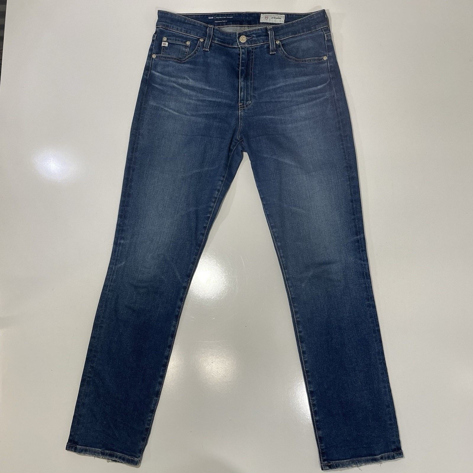 AG Adriano Goldschmied AG Mari Jean Mid-Rise Slim Straight Women’s 30x30 Japanese Size 30" / US 8 / IT 44 - 1 Thumbnail
