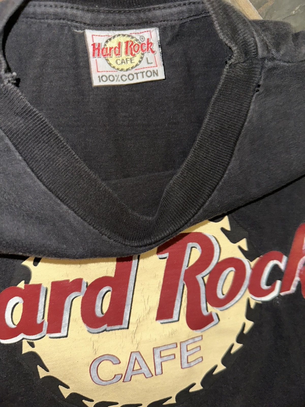 Hard Rock Cafe Vintage Hard Rock Cafe Amsterdam single stitch t-shirt black Size US XL / EU 56 / 4 - 5 Thumbnail