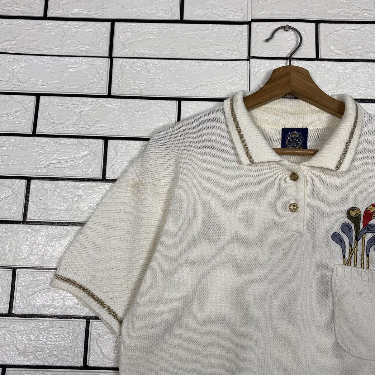 Japanese Brand 📌Florida Key's Golf Club Knit Sweatshirt Size US M / EU 48-50 / 2 - 8 Thumbnail