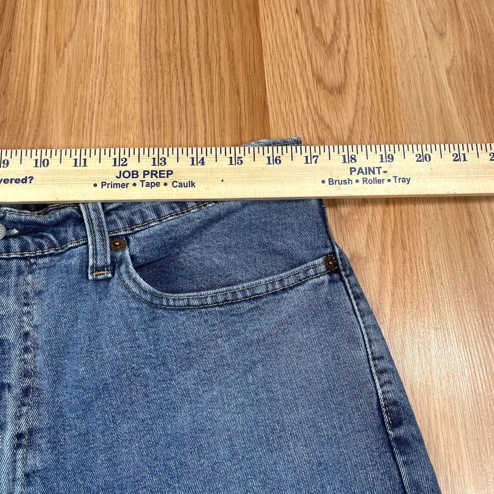 Levi's LEVI'S 505 Straight Leg Jeans Mens 36Wx32L Blue Strauss Stretch Denim Pants Size US 36 / EU 52 - 4 Thumbnail