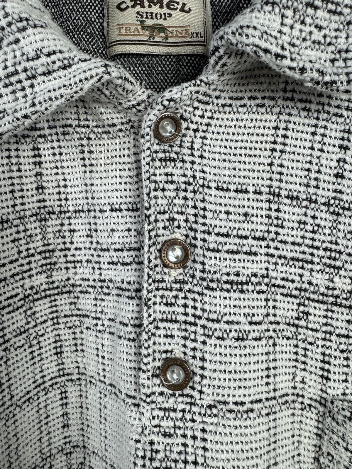 Camel Camel Active Men’s Polo Shirt Vintage Check Pattern Beige Size US XXL / EU 58 / 5 - 6 Thumbnail