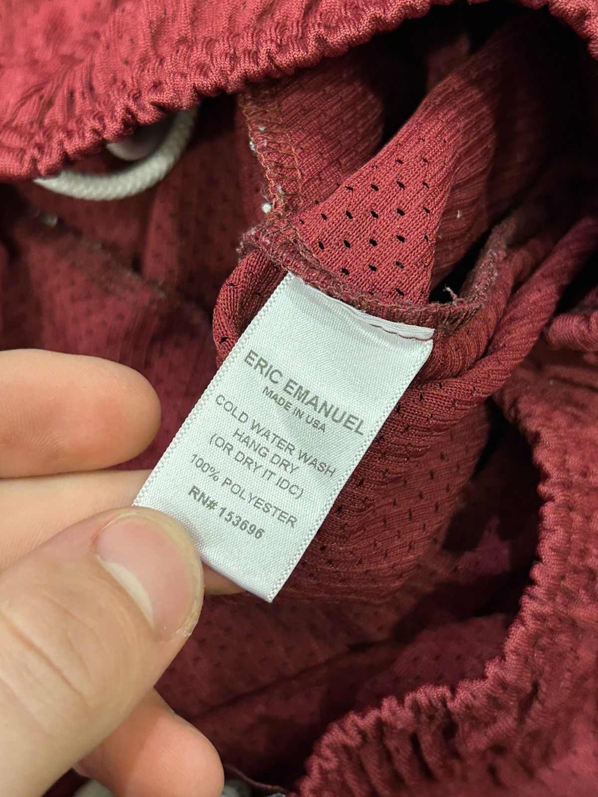 Eric Emanuel Eric Emanuel Bolt Shorts - Maroon Size US 30 / EU 46 - 4 Thumbnail
