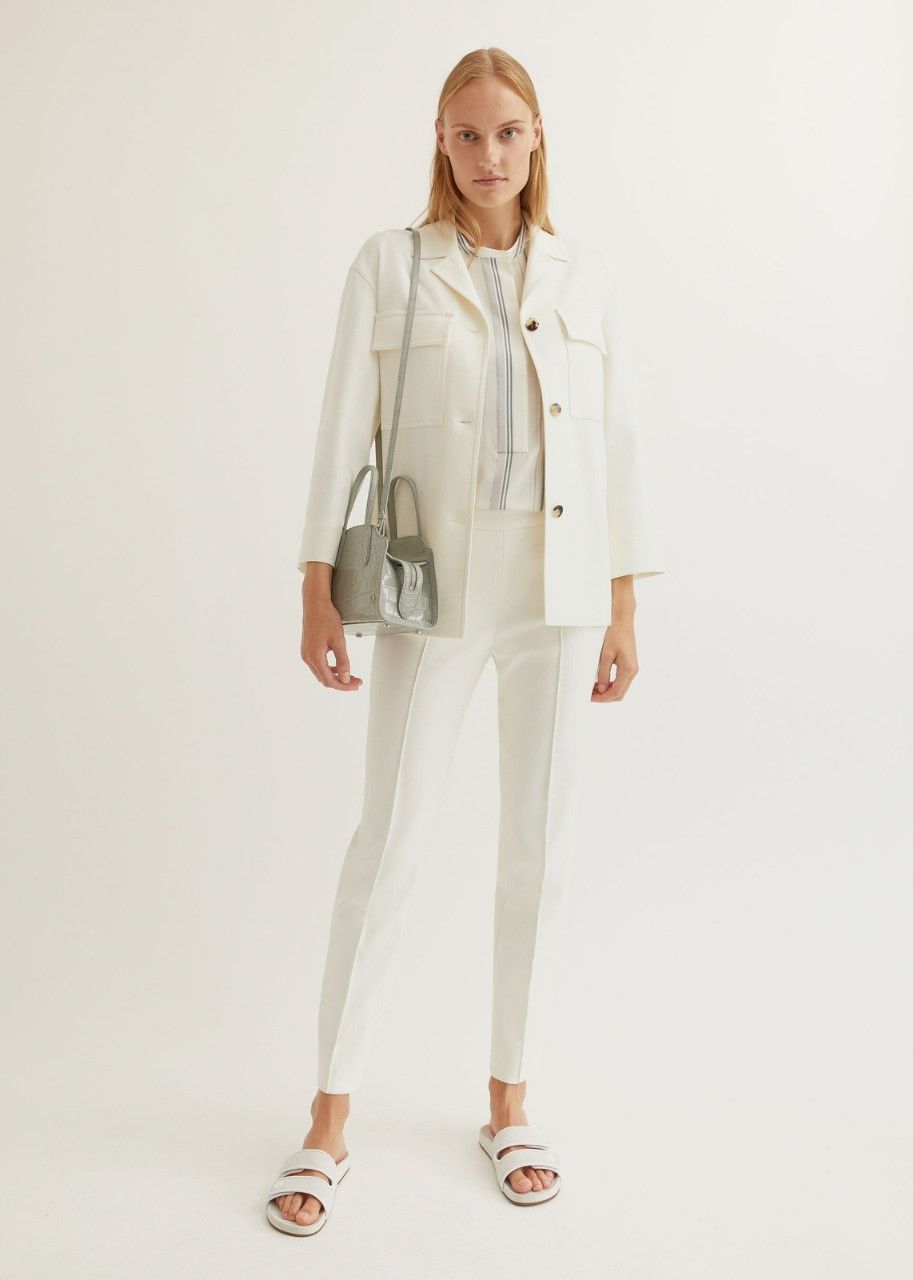 Loro Piana o1srvl11e0424 Jacket in White Size S / US 4 / IT 40 - 3 Thumbnail