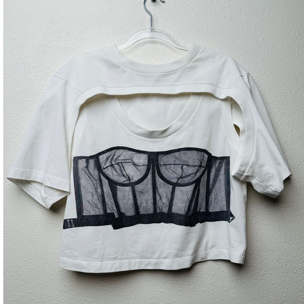 Alexander McQueen Alexander McQueen T-Shirt White Womens US M Corset Size M / US 6-8 / IT 42-44 - 6 Thumbnail