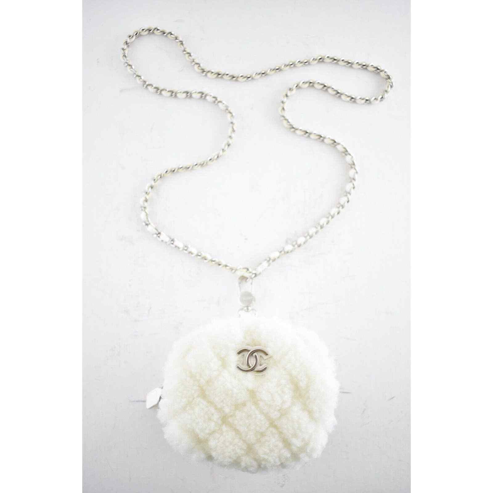 Chanel Chanel Mini Circle Necklace Bag Silver SLG Clutch On Chain Size ONE SIZE - 3 Thumbnail