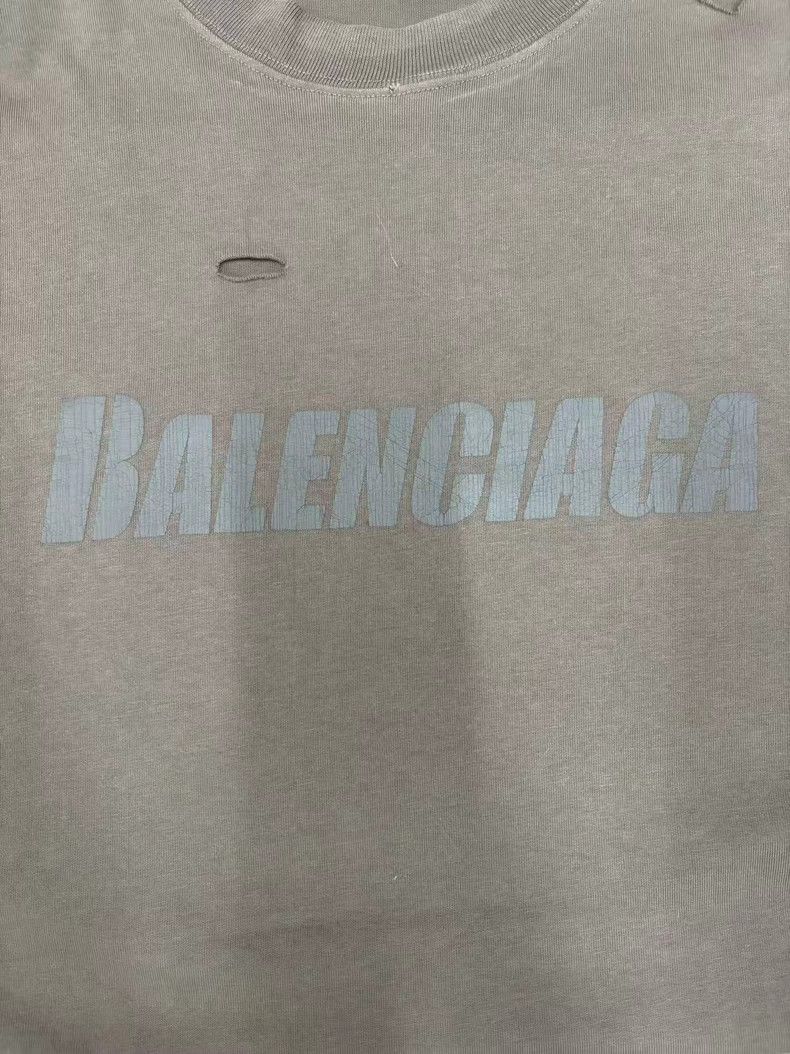 Balenciaga Balenciaga Crack Short Sleeve Tee Size US XS / EU 42 / 0 - 4 Thumbnail